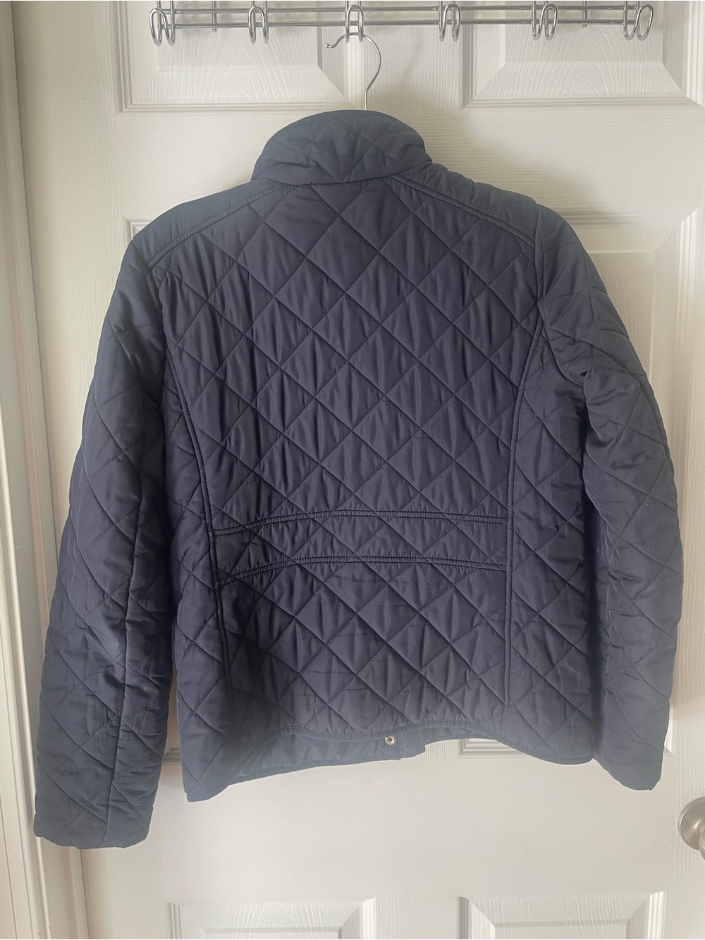 J. Crew Quilted Navy Women's Jacket - Picture 4 of 4
